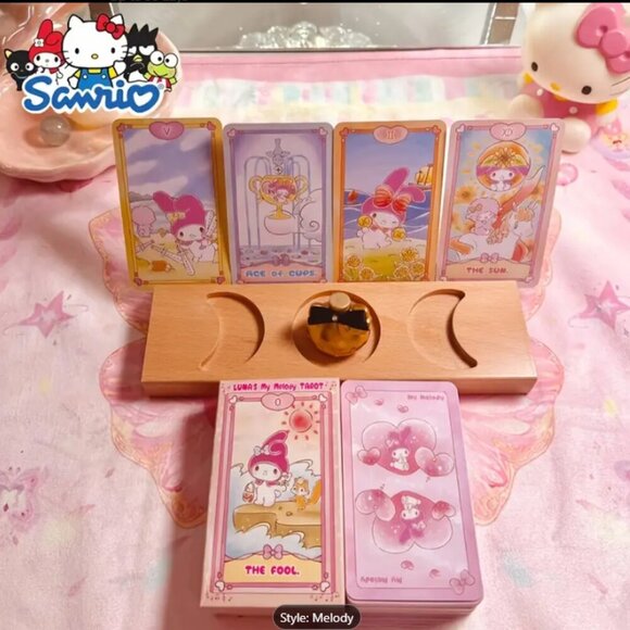 Luna's My Melody Tarot Deck 78 Cards Hello Kitty NW T - Picture 2 of 5